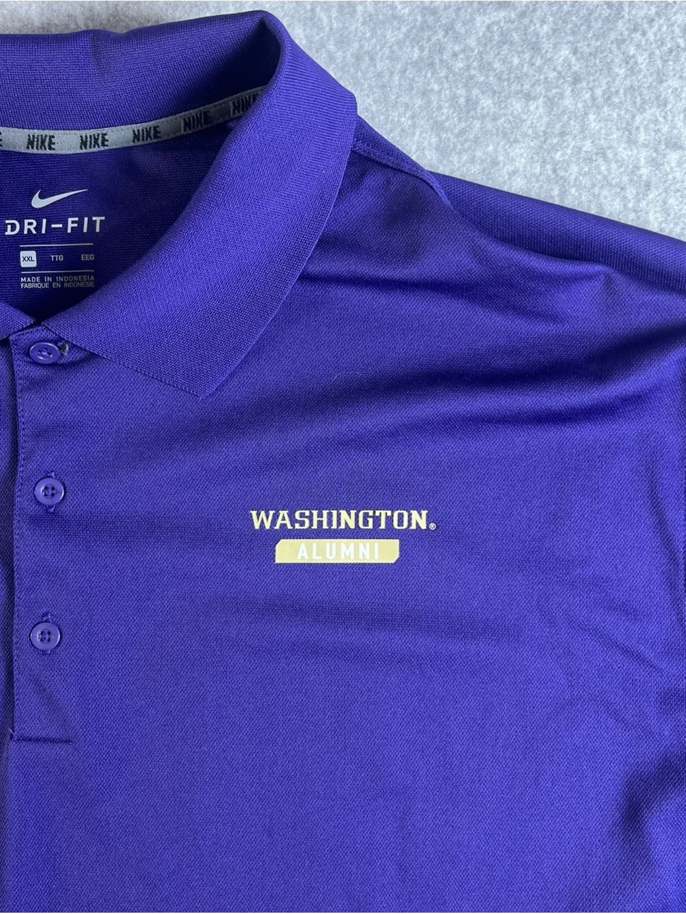 Washington huskies alumni Nike dri fit performance polo shirt men’s 2xl new